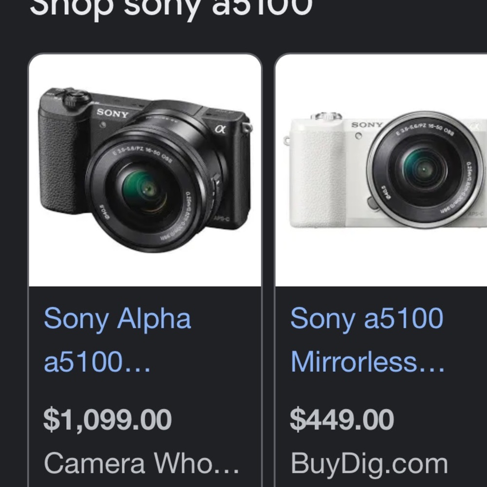 Perfect in box Sony camera